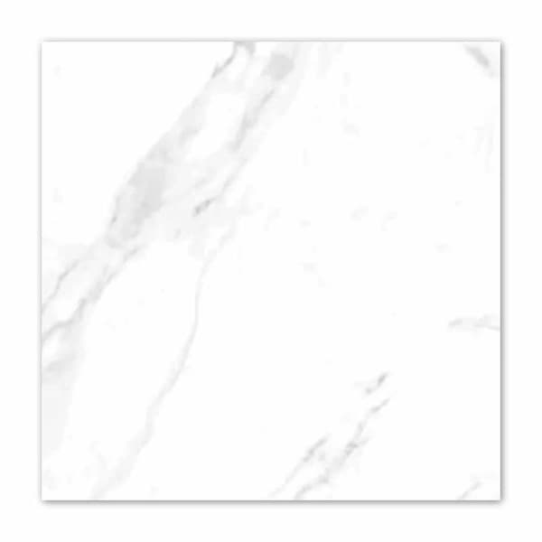 Suurikokoinen seinä- ja lattialaattakiilto 120x120 10 mm marmorijäljitelmä valkoinen