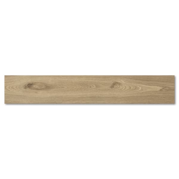 Væg- og gulvflise mat 20x120 8,6 mm trælignende brun