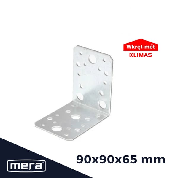 Skruvmätt anslutningsvinkel 90x90x65 1 st.