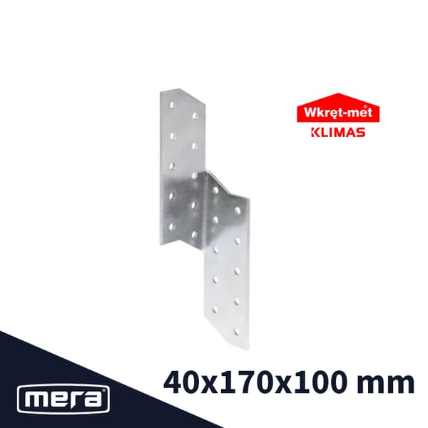 Ruuvattava kattoliitin 40x170x100 2mm