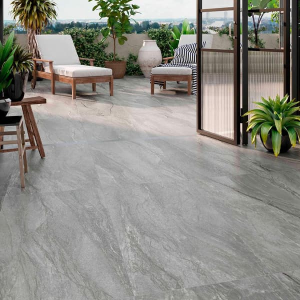 Roca Marble Platinum Gris væg- og gulvfliseglans 60x120 imiteret marmorgrå