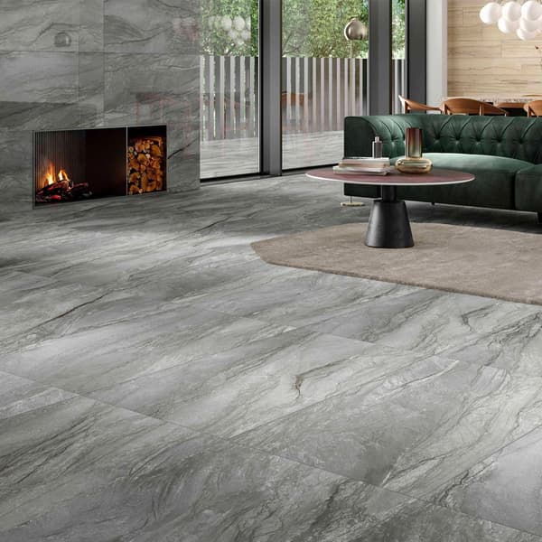 Roca Marble Platinum Gris væg- og gulvfliseglans 60x120 imiteret marmorgrå