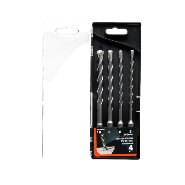 PRO BETONBORE SÆT SDS PLUS - 4 STK 5,6,8,10X160 MM PRO-ZW031