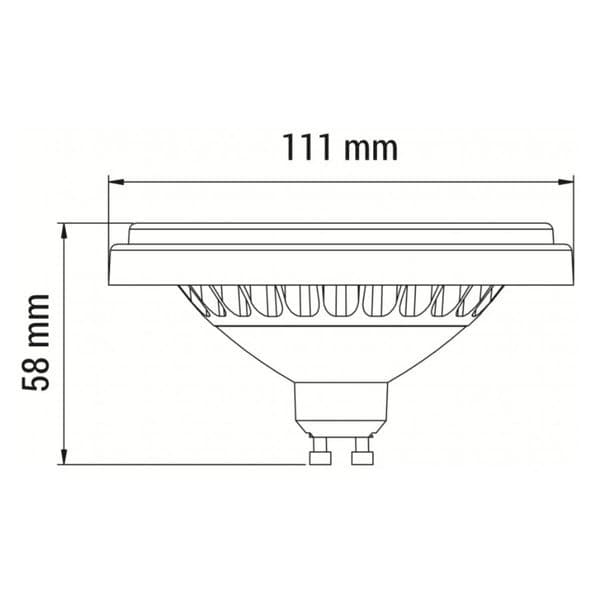 LED SOURCE AR111 GU10 15W NEUTRAL120st PÅ BESTILLING