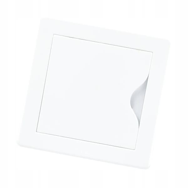 INSPEKTIONSDØR PLAST 10X10 HVID 100x100