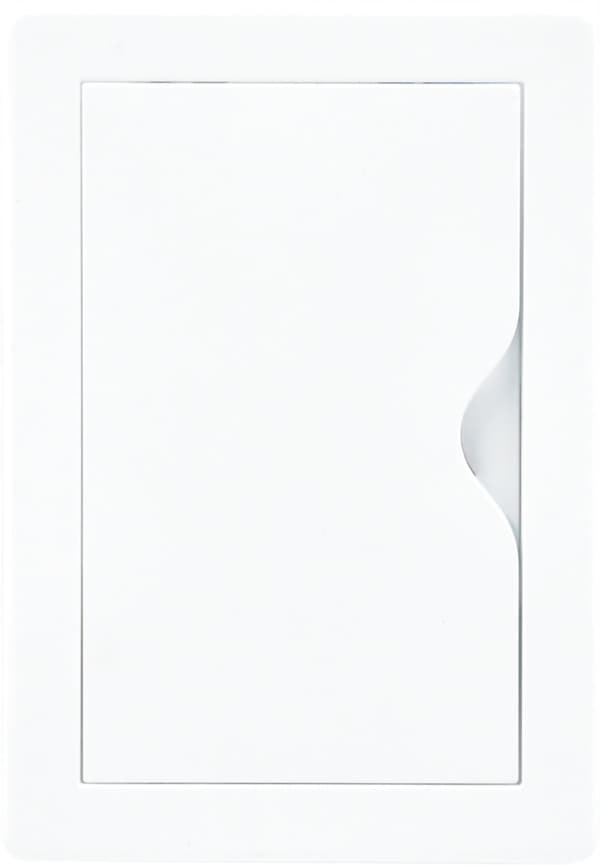 INSPEKTIONSDØR PLAST 25X40 HVID 250x400