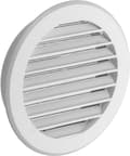 Miniatyrbild 1 av 3: Runt ventilationsgaller med Mesh Vit Ø 100mm