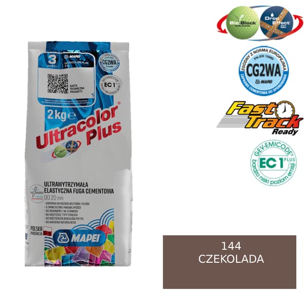MAPEI ULTRACOLOR PLUS FUGA - 144 choklad 2kg