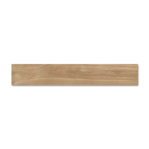 Væg- og gulvflise mat 20x120 10mm trælignende brun