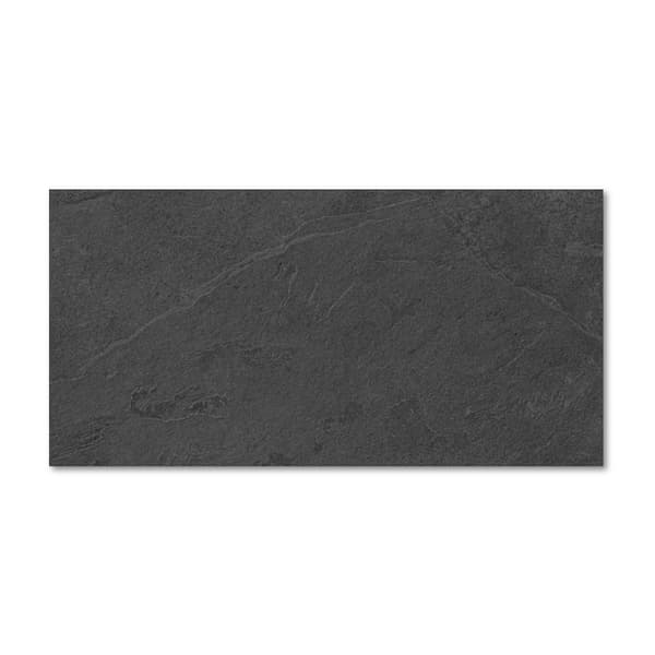 Lea Waterfall Dark Flow vägg- och golvkakel lappato 60X120 10,5mm stenimitation svart