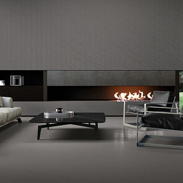 Ibero Titanium Grafit væg- og gulvflise lappato 60x120 Imiteret sten sort