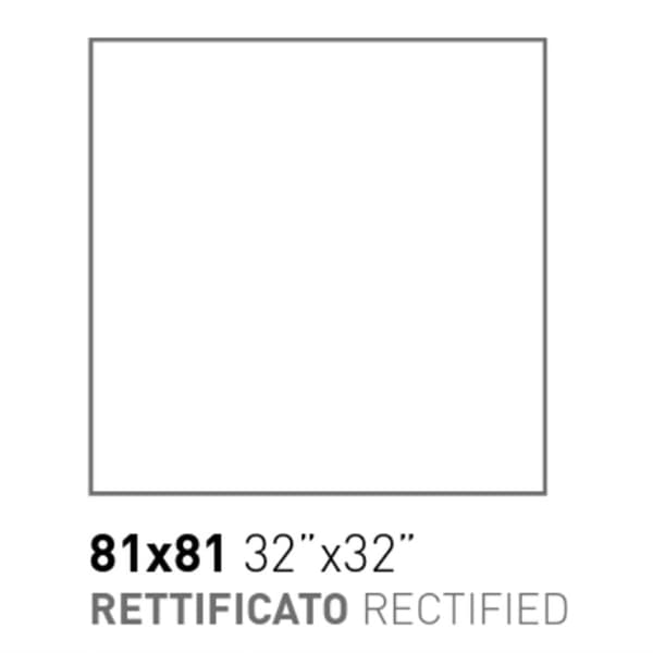 Dado Solid Ljusgrå vägg- och golvkakel matt 81x81 9,5mm betongimitation