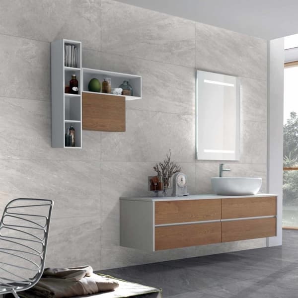 Dado Aspen Grigio vägg- och golvkakel matt 60x60 9,5 mm imiterad stengrå