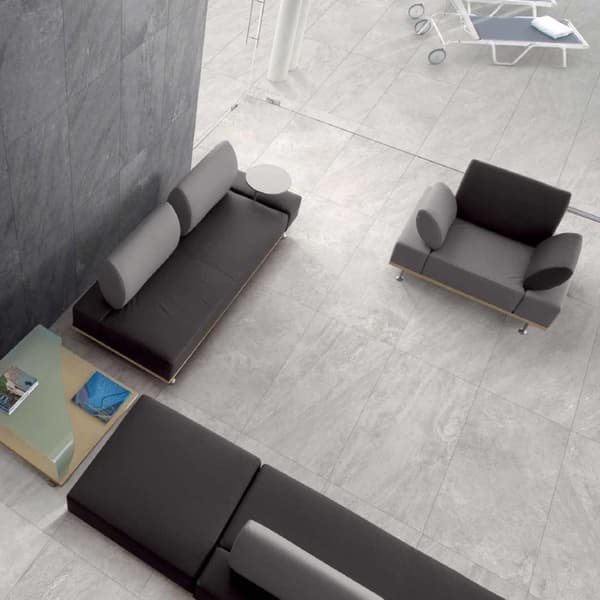 Dado Aspen Grigio vägg- och golvkakel matt 60x60 9,5 mm imiterad stengrå