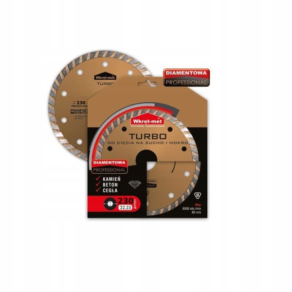 TDT TURBO diamantskive 230mm skruet