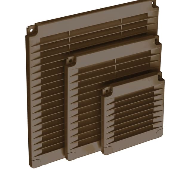 150x150 brunt ventilationsgitter med hætter