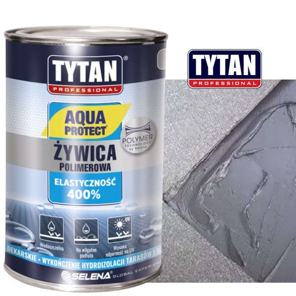 Aqua Protect polymerharts grå 1kg