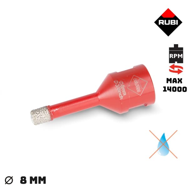 Rubi bor - hulsav DRYGRES 8mm 6963