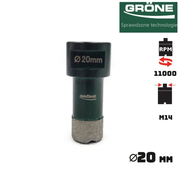 Bor - hulsav GRONE 20mm