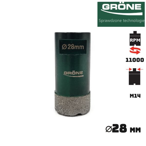 Borr - hålsåg GRONE 28mm