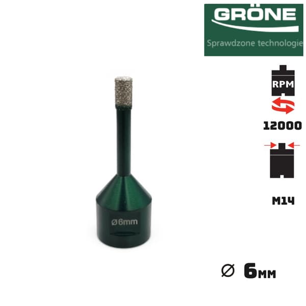 Borr - hålsåg GRONE 6mm