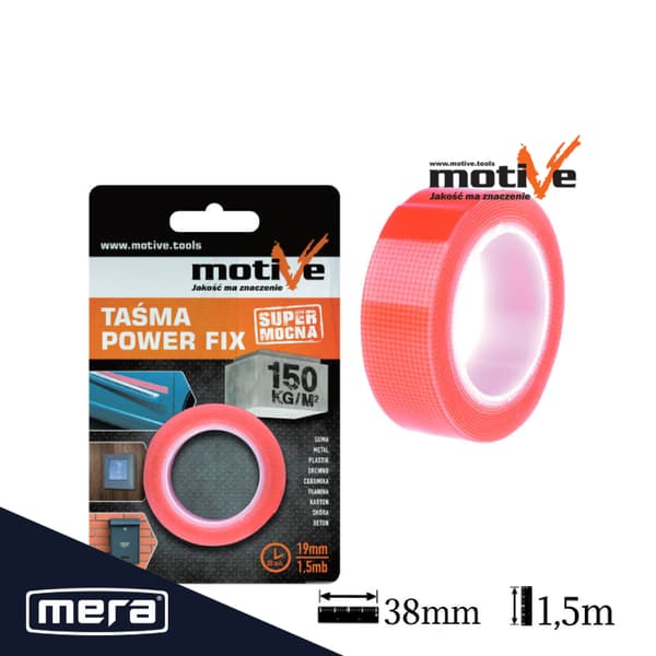 Stark monteringstejp power fix 19mm x 1,5m motiv 020 174