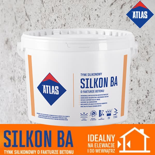 ATLAS SILKON BA Betonirakenteinen silikonilaasti