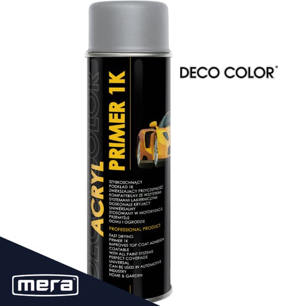 Spray Deco Color akryl primer 1k grå base coat 500ml 20530