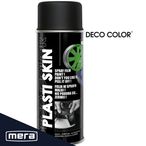 Spray Deco Farve PLASTI SKIN sort RAL9005 400ml 17600