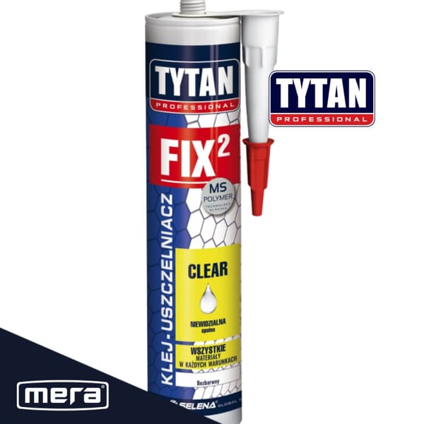 Tytan monteringslim FIX² CLEAR osynlig fog färglös 290 ml