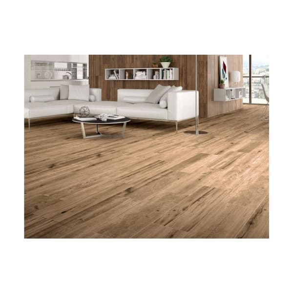 STN Springwood Miel væg- og gulvflise mat 23x120 trælignende brun