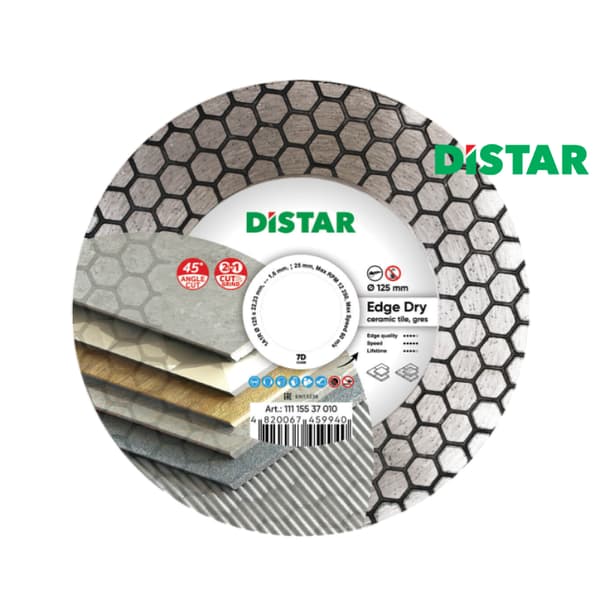 DISTRAKT diamantskive 125 mm EDGE DRY 2 I 1