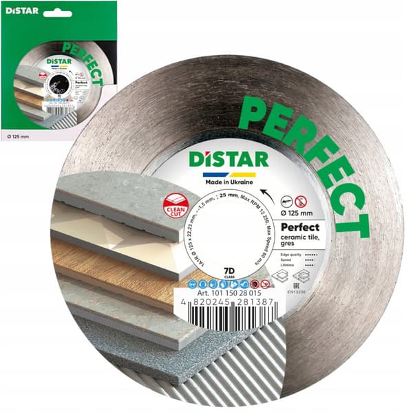 DISTRAKT Diamantskiva 125mm PERFEKT