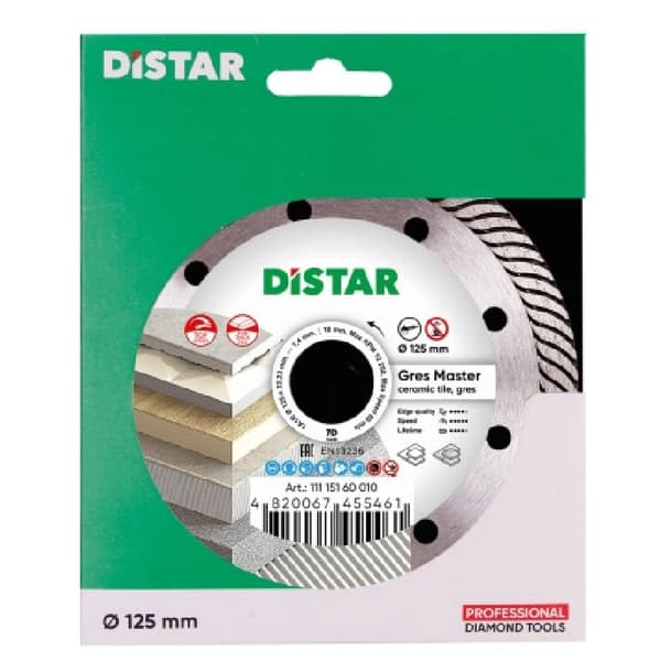 DISTRAKT Diamantskive 125mm GRES MASTER