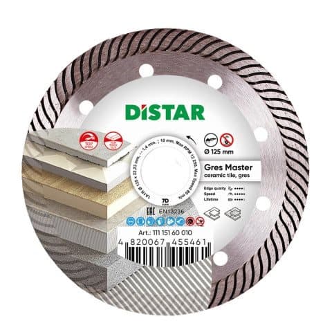 DISTRAKT Diamantskive 125mm GRES MASTER