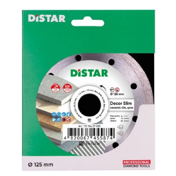 DISTRAKT Diamantskive 125mm DECOR SLIM