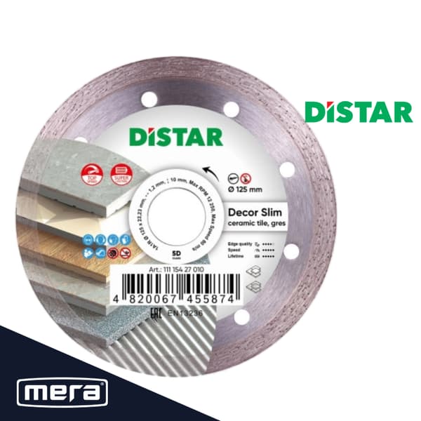 DISTRAKT Diamantskive 125mm DECOR SLIM