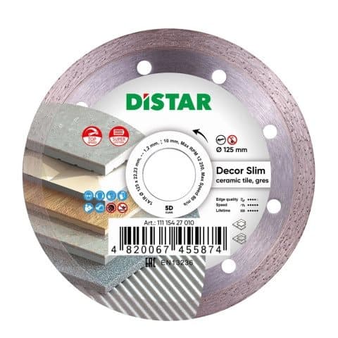 DISTRAKT Diamantskive 125mm DECOR SLIM