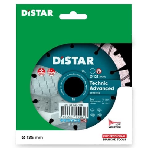 DISTRAKT Diamantskive 125mm TEKNISK AVANCERET
