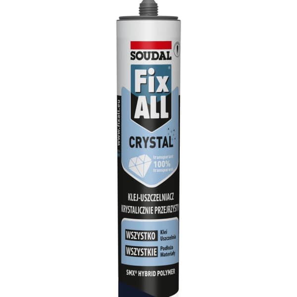 Soudal monteringslim tätningsmedel Fix ALL Crystal färglös 290 ml
