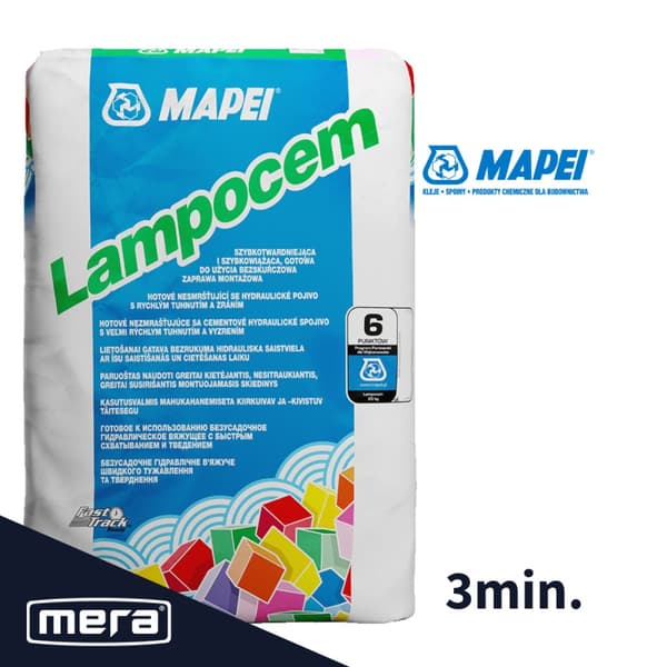 Mapei Lampocem snabbmontagebruk ca. 3 minuter 25 kg
