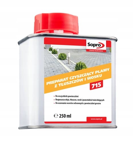SOPRO WE 715 för rengöring av smuts från vax och fett 0,25l