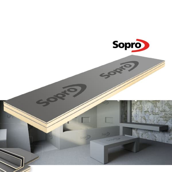 SOPRO Board L XPS byggeplade 2600x600x10 mm 8053301