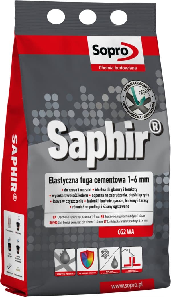 SOPRO SAPHIR 10 injekteringsbruk vit 2kg 1-6mm