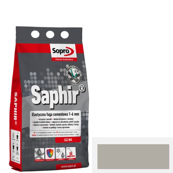 SOPRO laasti SAPHIR 15 harmaa 2kg 1-6mm
