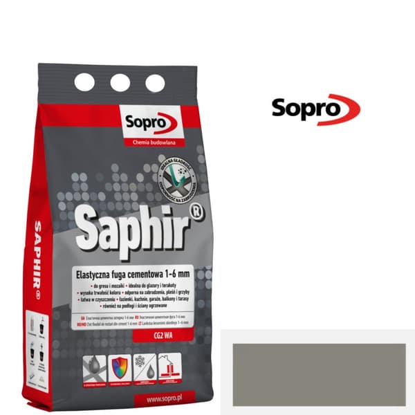 SOPRO SAPHIR FUGA 14 betongrå 2kg