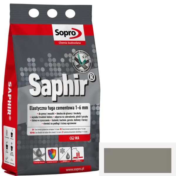 SOPRO SAPHIR FUGA 14 betonggrå 4kg