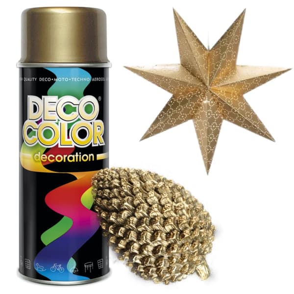 DECO COLOR Sisustuslakka 400ml kultakiilto