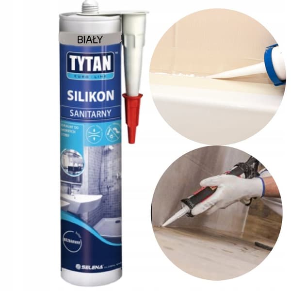 Sanitær silikone hvid EURO-LINE 280ml Tytan