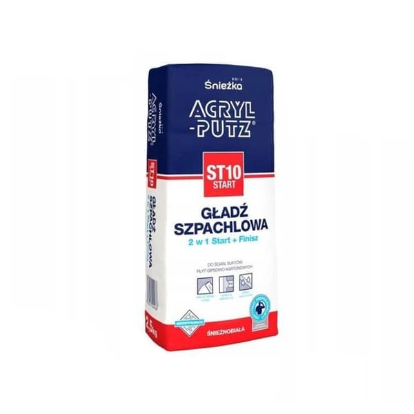 Acryl putz ST10 Udjævnende kit start finish 5 kg